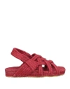 Of Origin Woman Sandals Brick Red Size 7 Textile Fibers