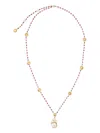 Of Rare Origin Hedera Flower-charm Necklace In Gold