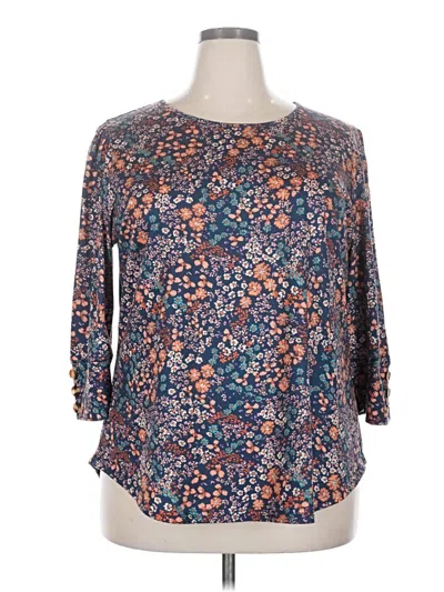 Pre-owned Ofeefan 3/4 Sleeve T-shirt In Blue