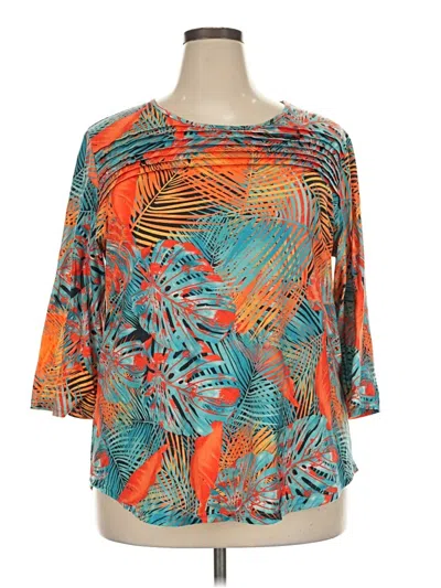 Pre-owned Ofeefan 3/4 Sleeve T-shirt In Orange