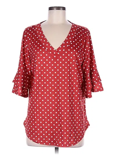 Pre-owned Ofeefan 3/4 Sleeve T-shirt In Red
