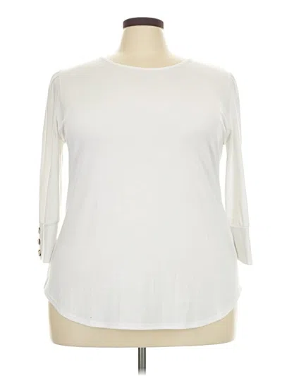 Pre-owned Ofeefan 3/4 Sleeve T-shirt In White