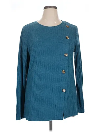 Pre-owned Ofeefan Cardigan Sweater In Blue