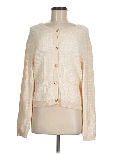 Pre-owned Ofeefan Cardigan Sweater In White