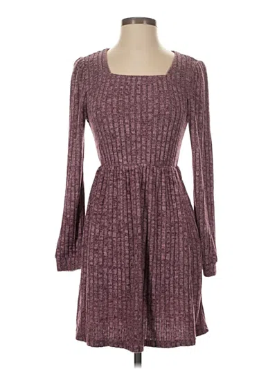 Pre-owned Ofeefan Casual Dress In Burgundy