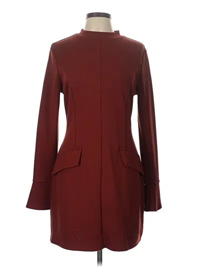 Pre-owned Ofeefan Casual Dress In Burgundy