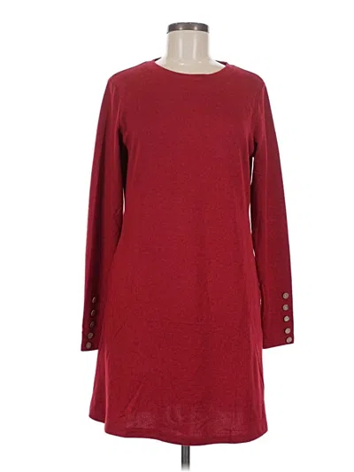 Pre-owned Ofeefan Casual Dress In Burgundy