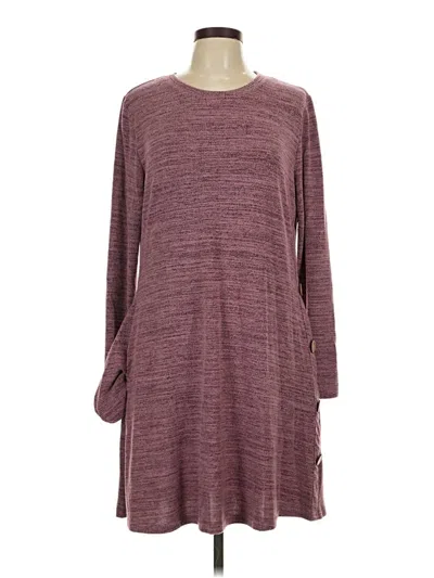 Pre-owned Ofeefan Casual Dress In Burgundy