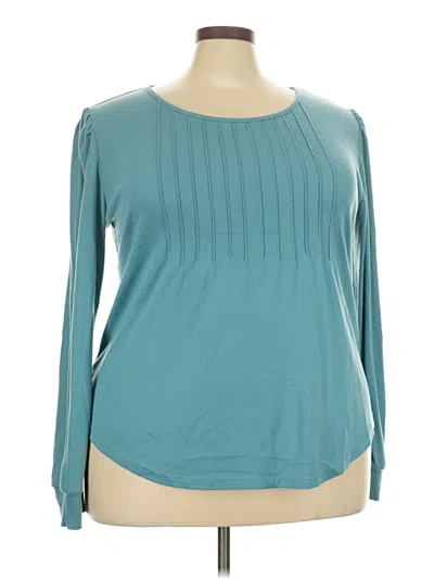 Pre-owned Ofeefan Long Sleeve Blouse In Teal