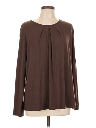 Pre-owned Ofeefan Long Sleeve T-shirt In Brown