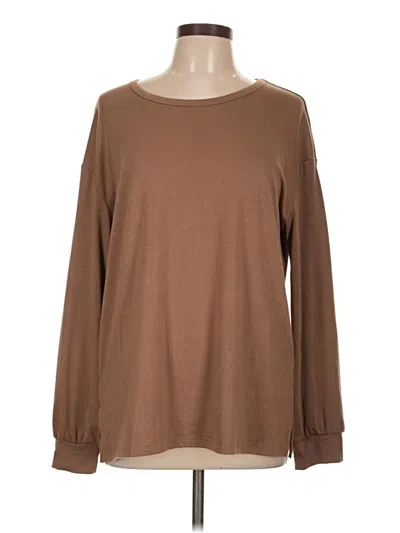 Pre-owned Ofeefan Long Sleeve T-shirt In Brown