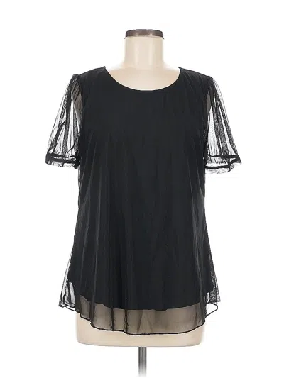 Pre-owned Ofeefan Short Sleeve Blouse In Black