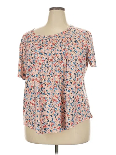 Pre-owned Ofeefan Short Sleeve Blouse In Orange