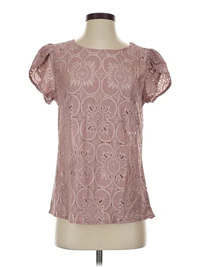 Pre-owned Ofeefan Short Sleeve Blouse In Pink