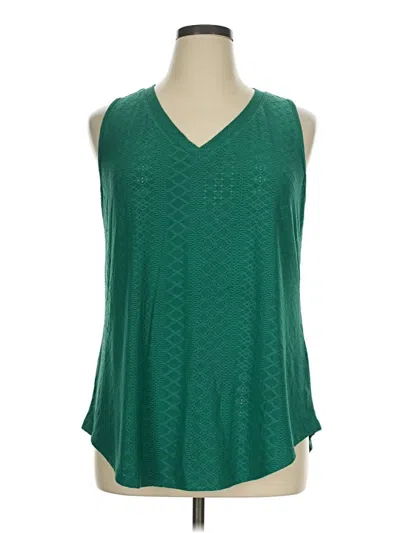 Pre-owned Ofeefan Sleeveless Blouse In Green