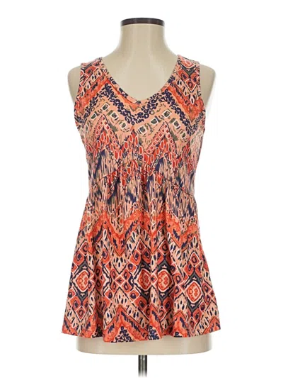 Pre-owned Ofeefan Sleeveless Blouse In Orange