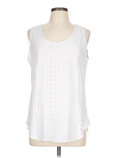 Pre-owned Ofeefan Sleeveless Blouse In White