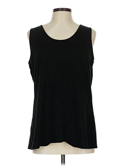 Pre-owned Ofeefan Sleeveless Top Black Scoop Neck Tops