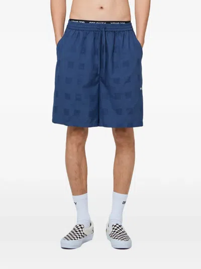 Off Duty Checkered Lone Shorts In Blue