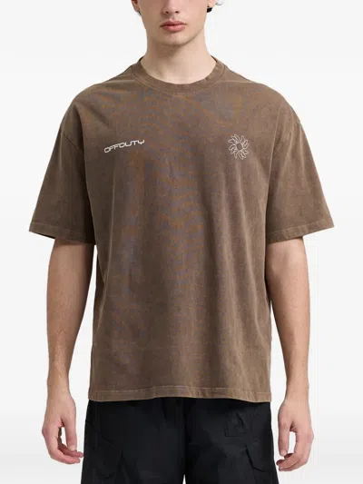 Off Duty Future Sun T-shirt In Brown
