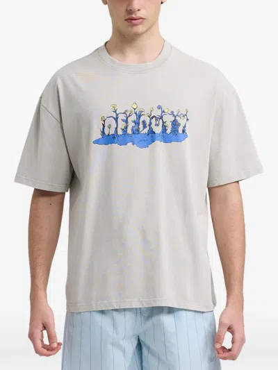 Off Duty Give You Life T-shirt In Gray