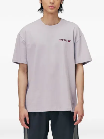 Off Duty Good Morning Goodbye T-shirt In Gray