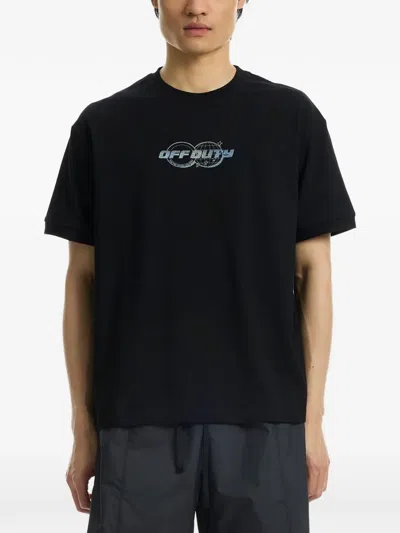 Off Duty Graphic-print T-shirt In Black
