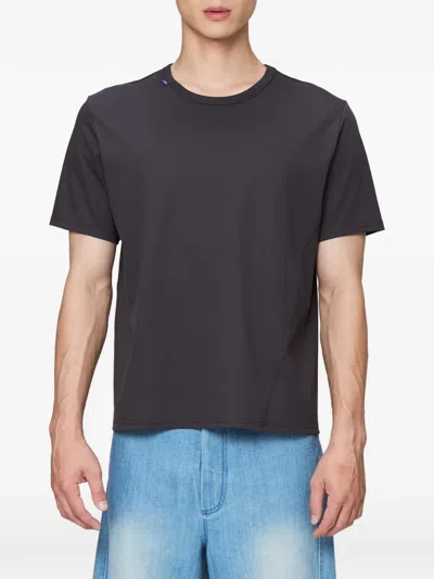 Off Duty Jb Seam-detail T-shirt In Brown