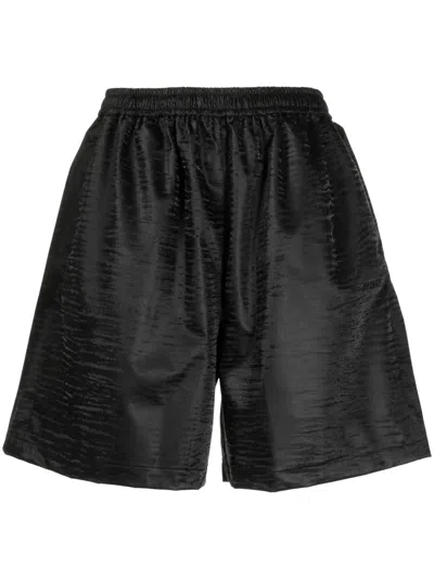 Off Duty Leone Jacquard Shorts In Black