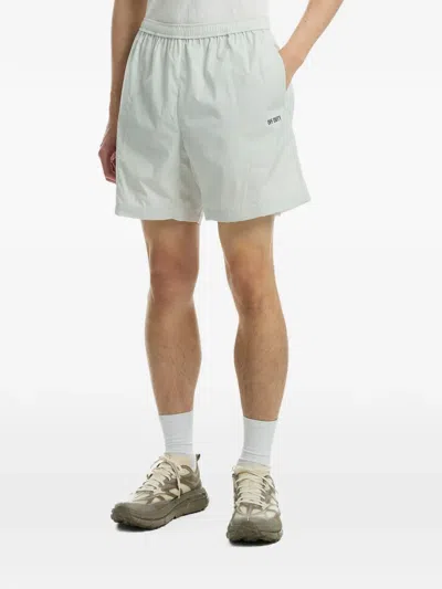 Off Duty Logo-print Drawstring Shorts In Blue