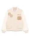 Off Duty Od Varsity Jacket In Neutrals
