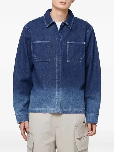 Off Duty Ombre Denim Jacket In Blue