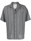 Off Duty Perforated Short-sleeve Shirt In Grey