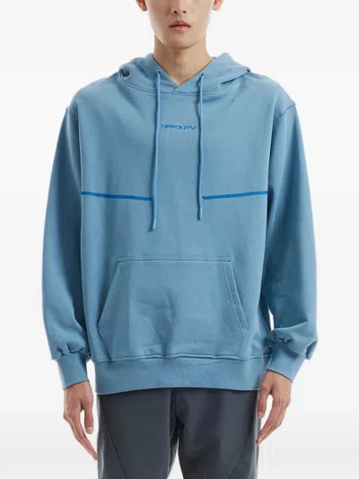Off Duty Pine Pocket Hoodie In Blue