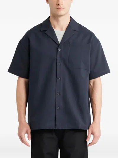 Off Duty Pocket Short-sleeve Shirt In Blue