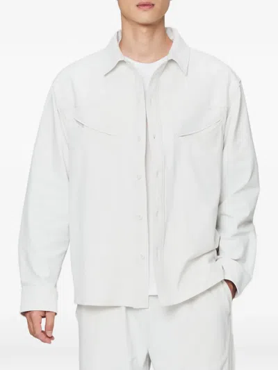 Off Duty Pocket Western Shirt In White
