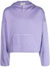 Off Duty Pyra Logo-embroidered Hoodie In Purple
