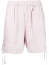 Off Duty Role Side-tie Shorts In Neutrals