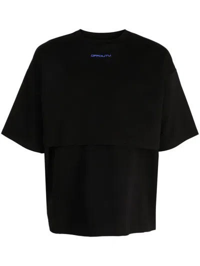 Off Duty Seconds Double-layer T-shirt In Black