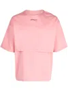 Off Duty Seconds Double-layer T-shirt In Pink
