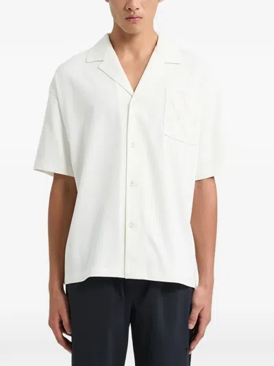 Off Duty Tone Pocket Shirt In White