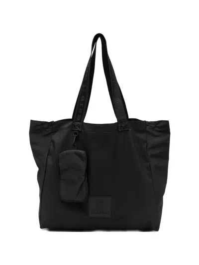 Off Grid Logo Strap Shoulder Bag In Black