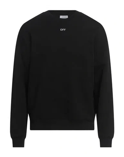 Off-line Man Sweatshirt Black Size M Cotton, Elastane, Polyester