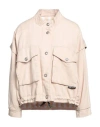 Off Woman Denim Outerwear Beige Size 2 Cotton