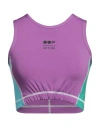 Off Oof Woman Top Purple Size L Polyester, Elastane