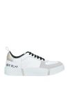OFF PLAY OFF PLAY WOMAN SNEAKERS WHITE SIZE 6 LEATHER