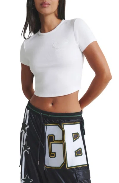 Off Season Nfl Team Appliqué Baby Tee In White