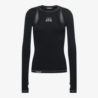 Off Season Black Team Usa Long Sleeve T-shirt With Thumbholes