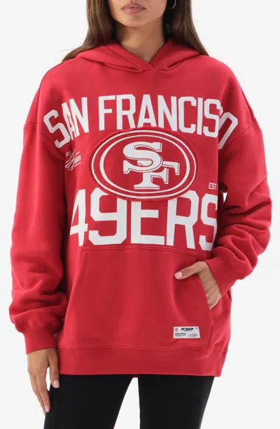 Off Season Graphic Oversized Hoodie In Red