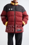 Off Season Nfl Team Water Repellent Long Puffer Coat In Red
